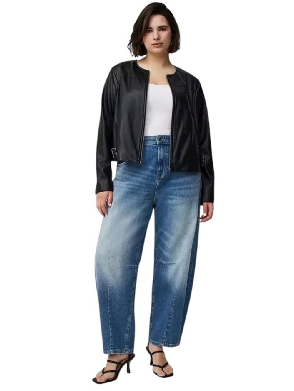 Torrid High-Rise Drapey Barrel Jean in Ranch Water Light Wash EUC 20